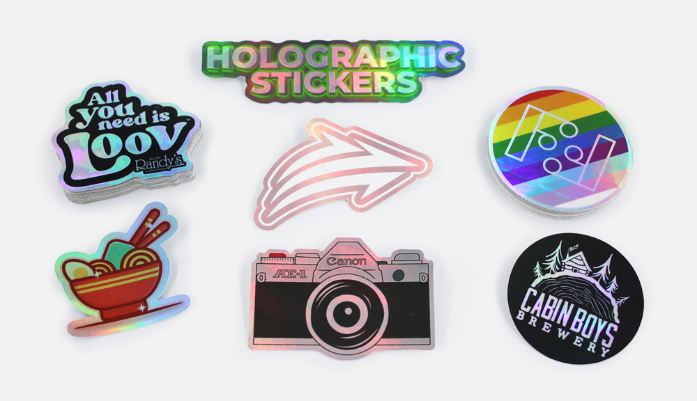 Holographic Stickers - Custom Printed - Comgraphx