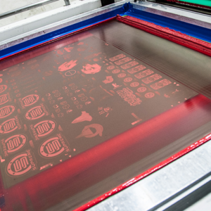 screen used in sticker manufacturing