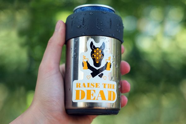 Express custom stickers for Dead Armadillo Brewing needing quick, low-cost printing