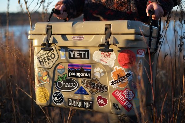 custom printed outdoor stickers by comgraphx