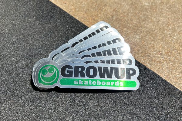 custom brushed aluminum decals for product marketing