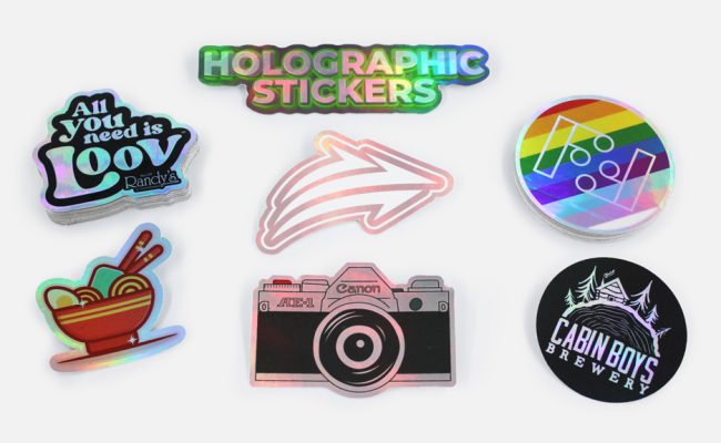 Holographic Stickers Custom Printed Comgraphx