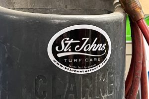 st. johns turf care heavy duty sticker printed by comgraphx