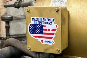 High flow systems heavy duty equipment sticker printed by comgraphx
