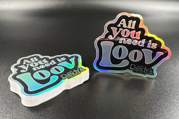 Rectangle, Holographic Custom Die Cut Sticker Personalized Iridescent  Stickers for Business Logo Laptop Thank You Graduation Vulgar Sticker